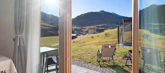 Appartement 'Vallaccia' avec vue sur les montagnes, jardin partagé et Wi-Fi