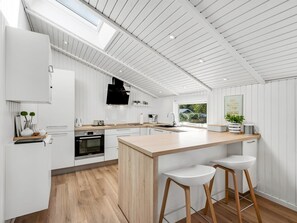 Fridge, microwave, dishwasher, highchair