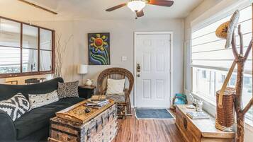 42-inch flat-screen TV with digital channels