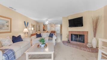 Villa, Multiple Beds, Balcony, Golf View (Fore Season Retreat) | Living area | 42-inch flat-screen TV with digital channels