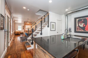 House, Multiple Beds, Pool Access | Private kitchen | Fridge, microwave, oven, stovetop - City Sanctuary (Cincinnati)