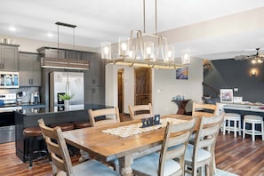 Cabin, Multiple Beds, Balcony, Garden View (The Rock at Branson Cove) | Dining - The Rock at Branson Cove 5 BDR on Table Rock! (Hollister)