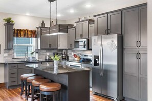 Cabin, Multiple Beds, Balcony, Garden View (The Rock at Branson Cove) | Private kitchen | Coffee/tea maker