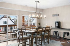 Cabin, Multiple Beds, Balcony, Garden View (The Rock at Branson Cove) | Dining - The Rock at Branson Cove 5 BDR on Table Rock! (Hollister)