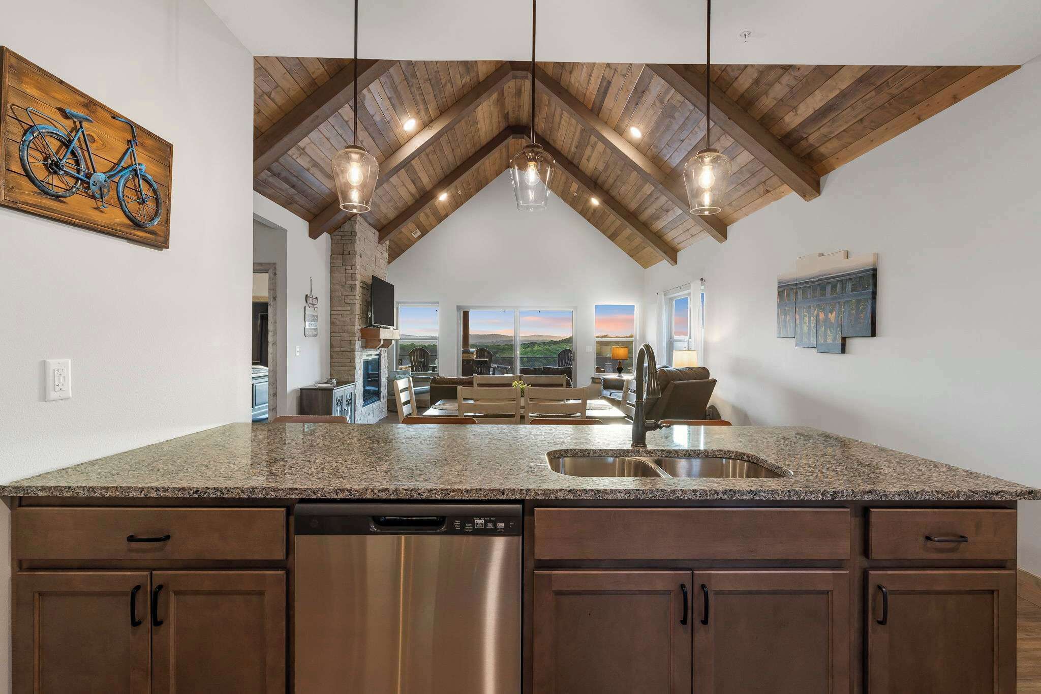 獨棟房屋, 多張床, 壁爐, 山景 (Two Pines) | 住宿內部