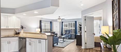 Condo, Multiple Beds, Fireplace, Garden View (Brookside Haven) | Private kitchen | Coffee/tea maker