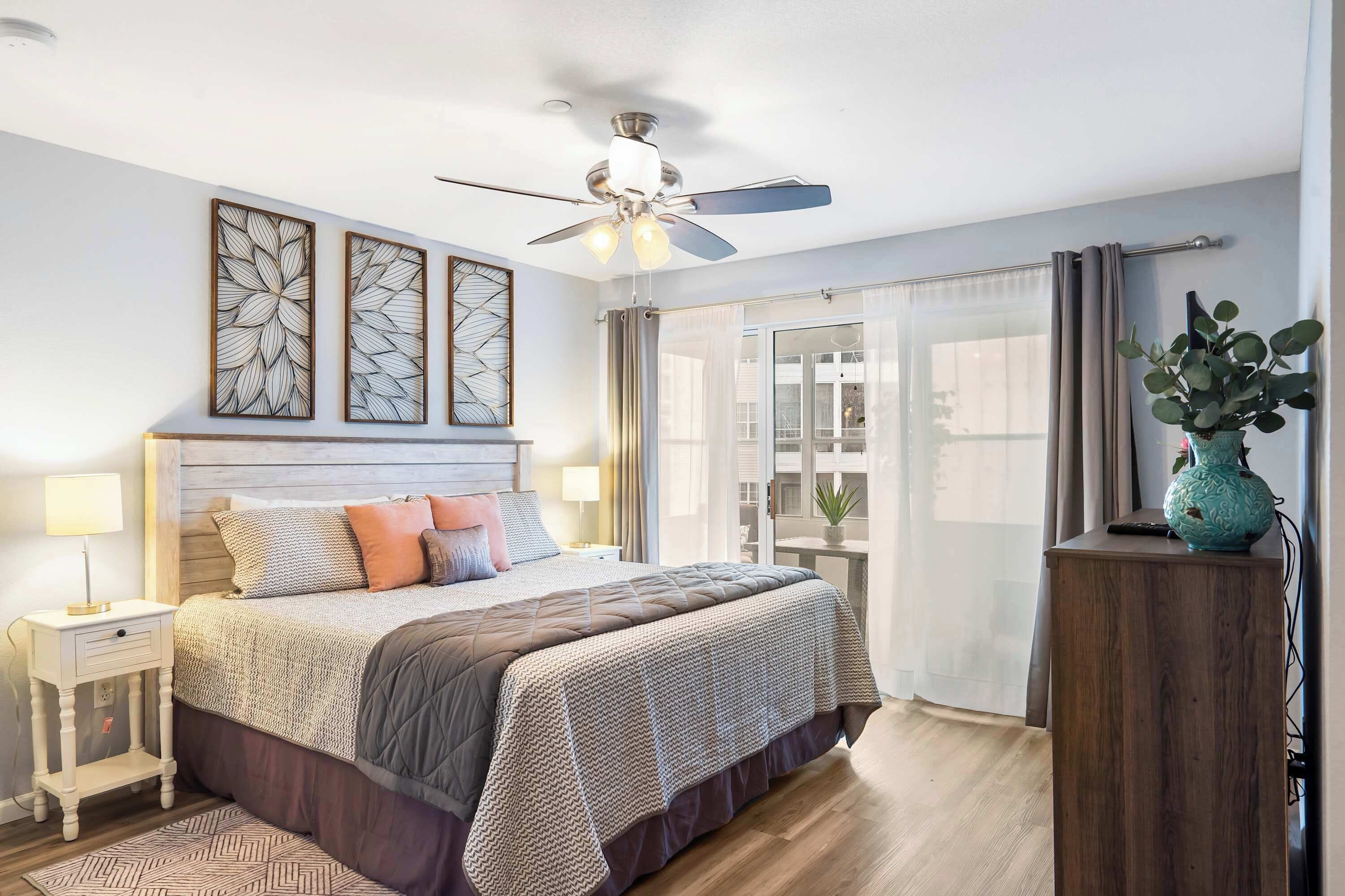 コンドミニアム ベッド (複数台) 暖炉 ガーデンビュー (Brookside Haven) | 2 室のベッドルーム、客室ごとに異なる装飾、客室ごとに異なるインテリア、WiFi (無料)