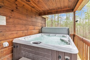 Balcony - Cabin in the Woods w/ Hot Tub & Games! (Sevierville)