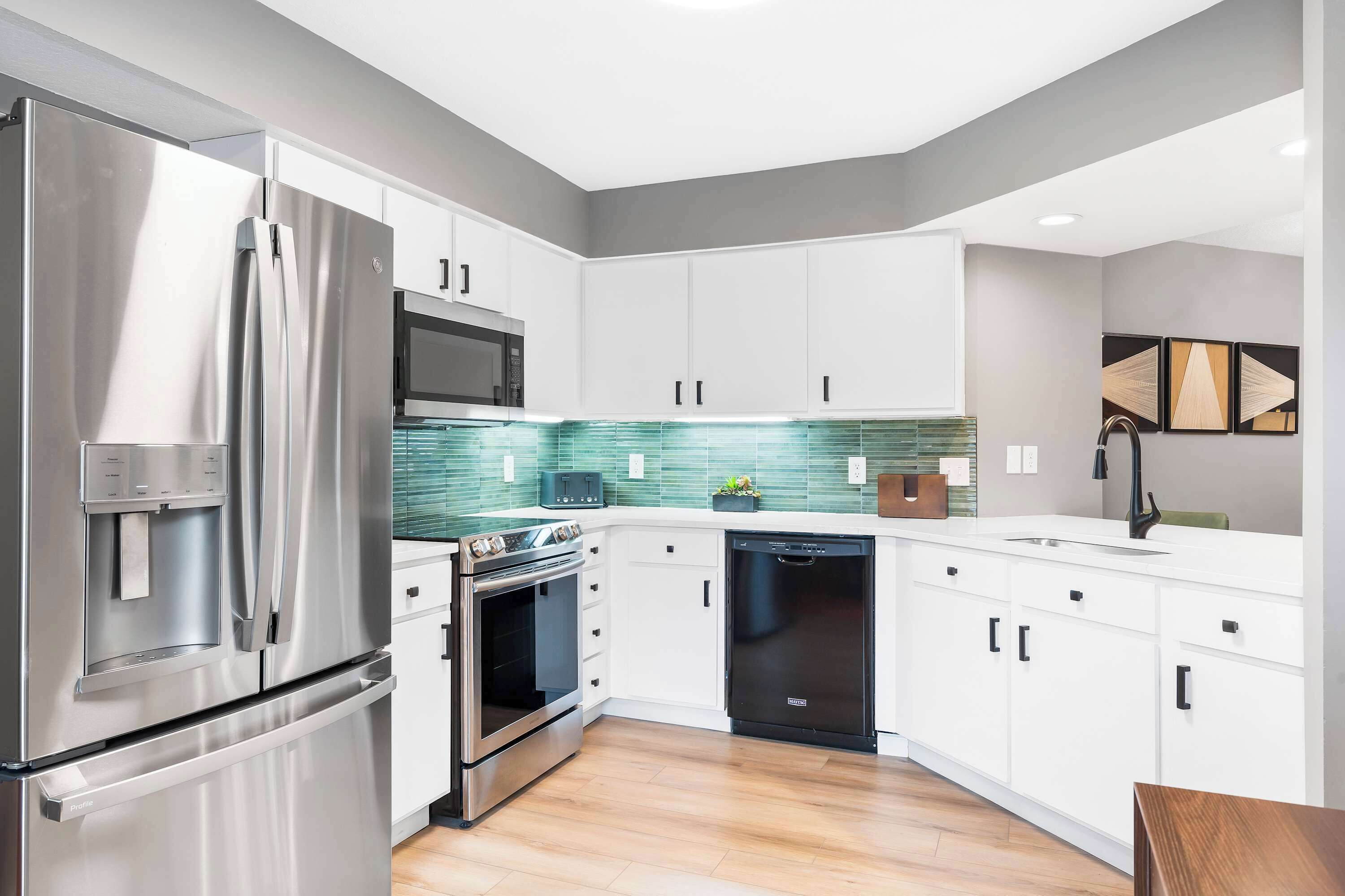 Condo, Multiple Beds, Patio, Golf View (River Rock Retreat) | Private kitchen | Coffee/tea maker