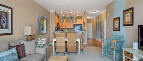 Condo, Multiple Beds, Balcony, Pool View (Grande at Canal Retreat) | Living area | 42-inch flat-screen TV with digital channels