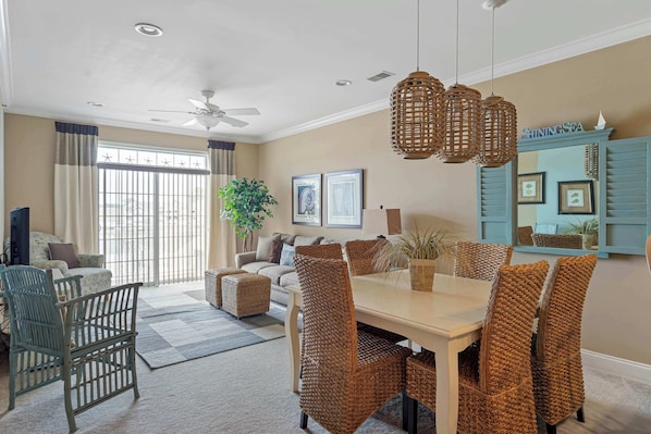 Condo, Multiple Beds, Balcony, Pool View (Grande at Canal Retreat) | Dining