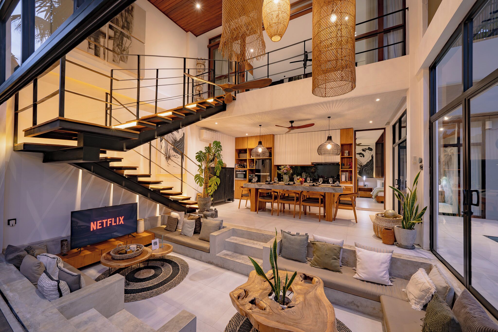 Villa | Living area | Flat-screen TV