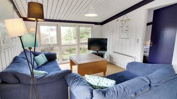 Télévision, cheminée