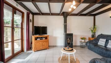 Télévision, cheminée