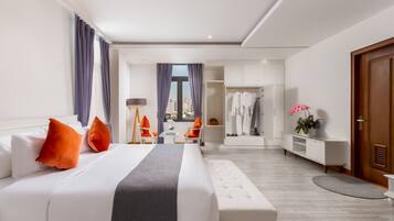 Ropa de cama de alta calidad y minibar
