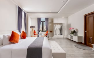 Ropa de cama de alta calidad y minibar