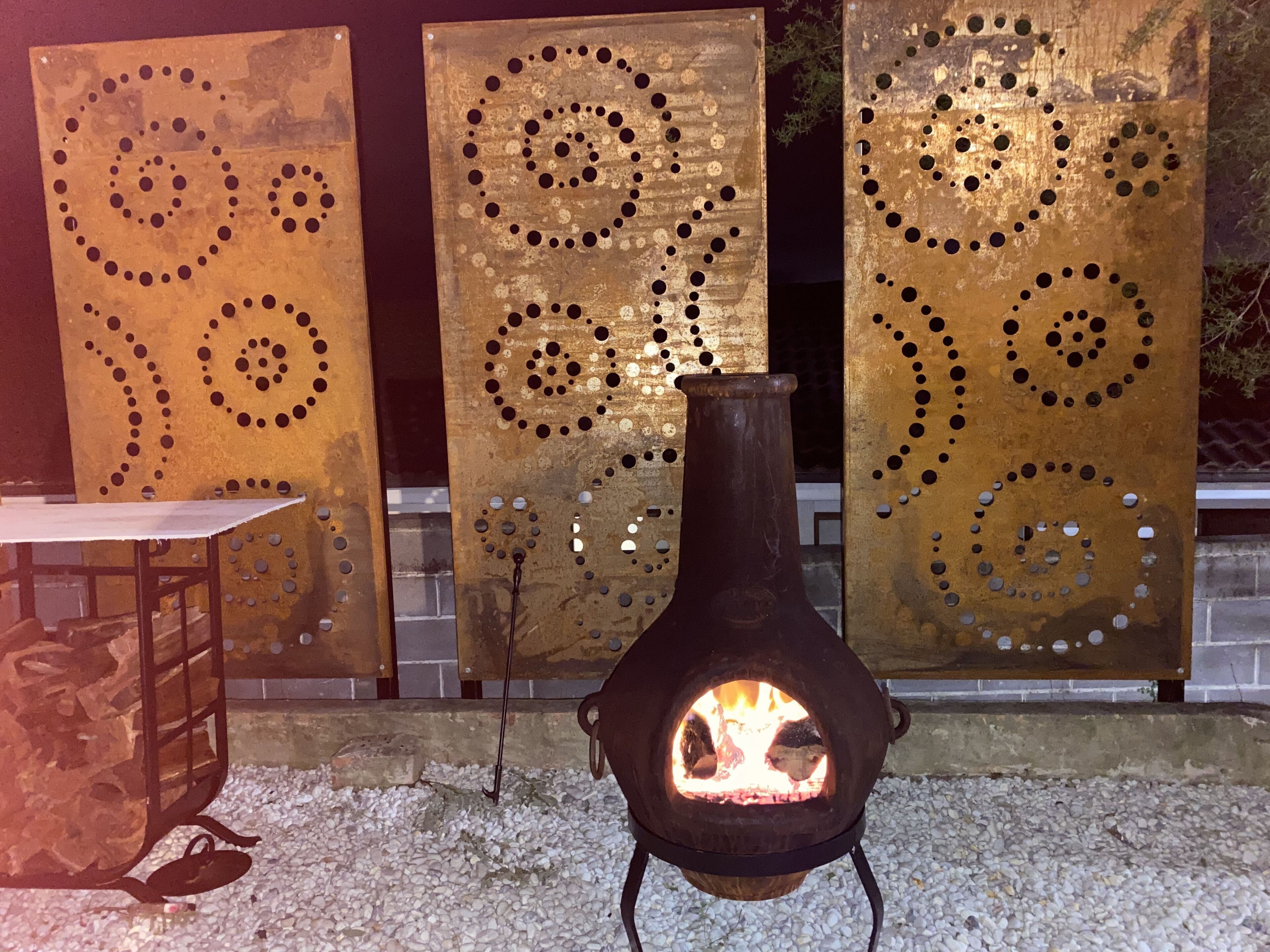 Chimenea - beautiful warmth for cooler nights