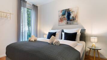 1 chambre, fer et planche Ă repasser, Wi-Fi gratuit, draps fournis