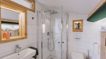 Ducha, secador de pelo, toallas