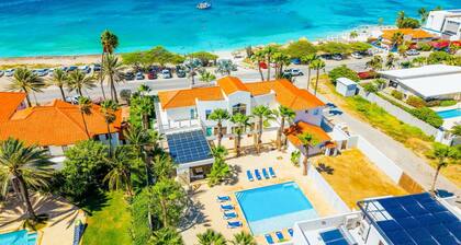 Beachfront 7BR Villa | Private Pool | Sleeps 16+ - Blue Door Beach House