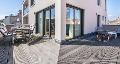 Zentrale premium Ferienwohnung 'Ernst' mit 150m², 3 Schlafzimmern und Balkon