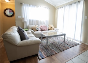 Signature Condo, 1 Bedroom, Balcony | Living room - Cove View 206 - Minutes to Beach (Galveston)