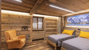 Premium bedding, down duvets, memory-foam beds, individually decorated