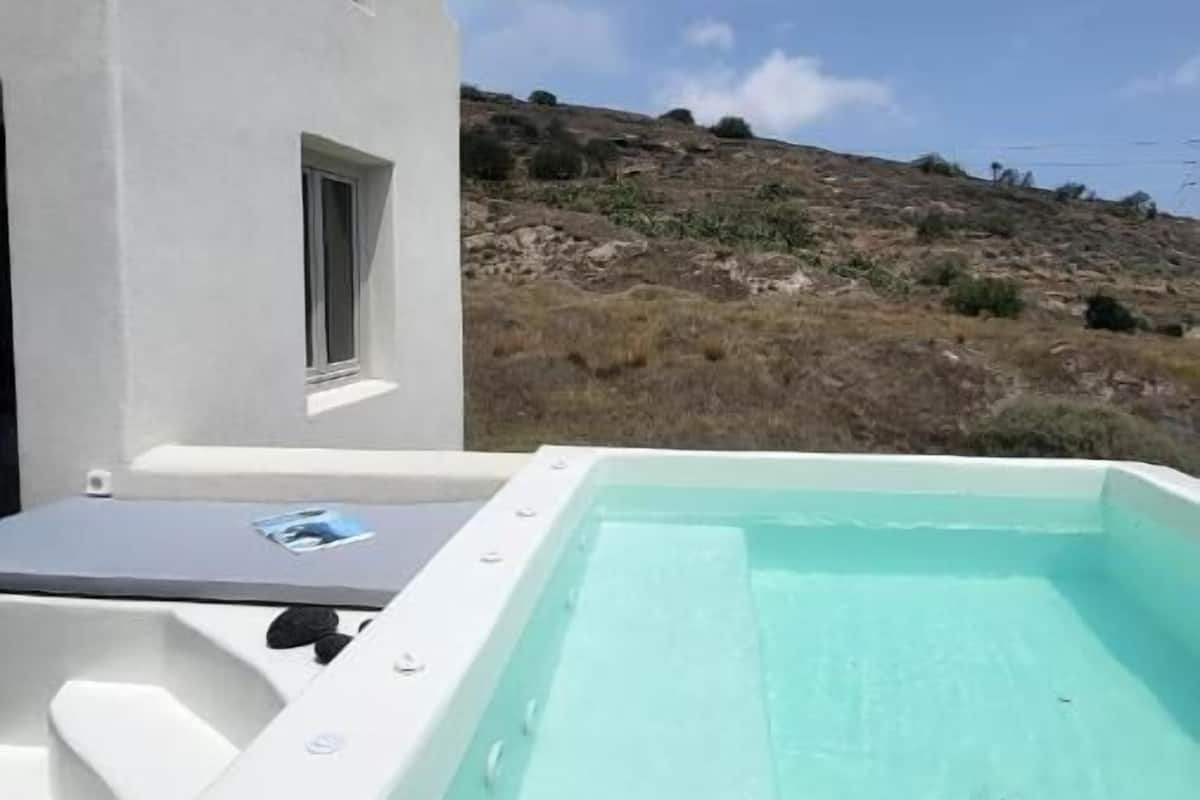 Suite Supérieure, bain à remous, vue mer | Terrasse/Patio