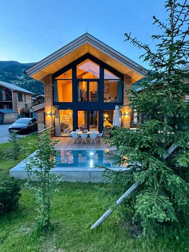 Panorama Ferienhaus # 8 mit Sauna & Pool