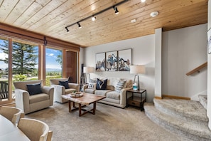 Smart-TV, peis og bøker