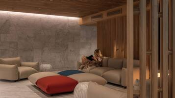 Sauna, steam room, hot springs/mineral springs, 2 treatment rooms