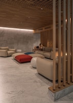 Sauna, steam room, hot springs, 2 treatment rooms