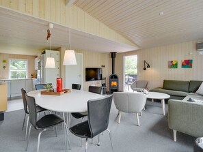 TV, fireplace, DVD player