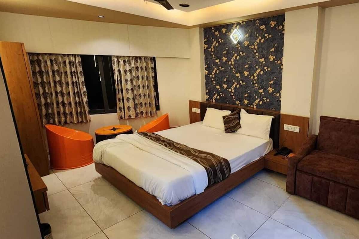 Quarto executivo, 1 cama de casal e sofá-cama, para não fumantes, vista para a cidade | Roupas de cama de algodão egípcio, roupas de cama premium