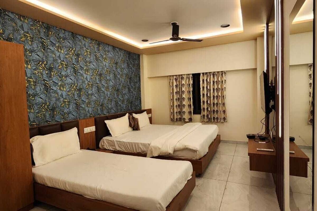 Quarto executivo, várias camas, para não fumantes, vista para a cidade | Roupas de cama de algodão egípcio, roupas de cama premium