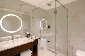Junior Suite, 1 King Bed, Non Smoking | Bathroom | Shower, free toiletries, hair dryer, slippers - Brij Eternity, Vrindavan by Leisure Hotels (Mathura)