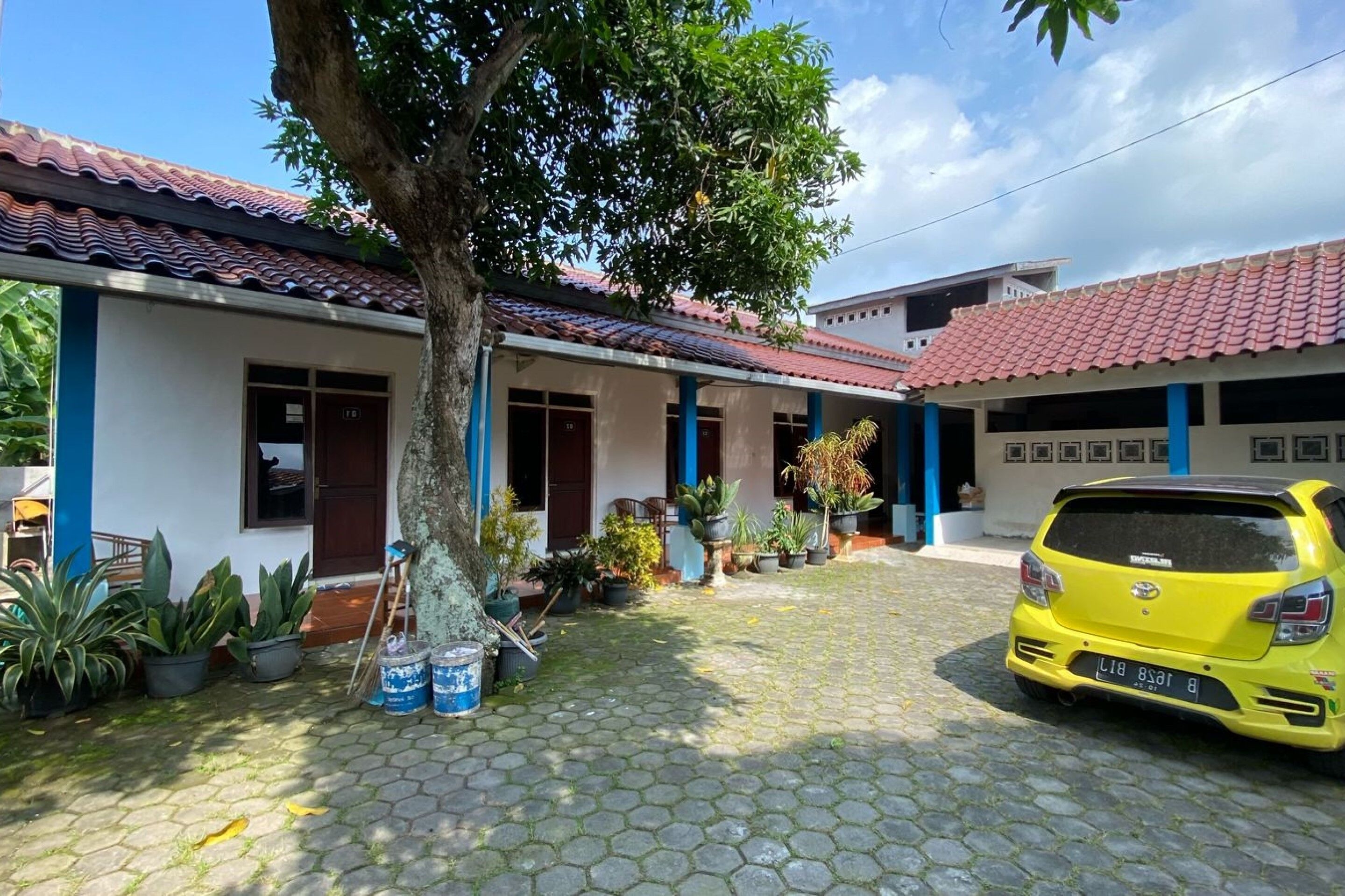 Façana frontal de l'allotjament