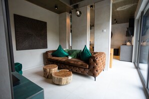 TV connectée, cheminée, chaßne hi-fi