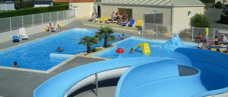 A heated pool