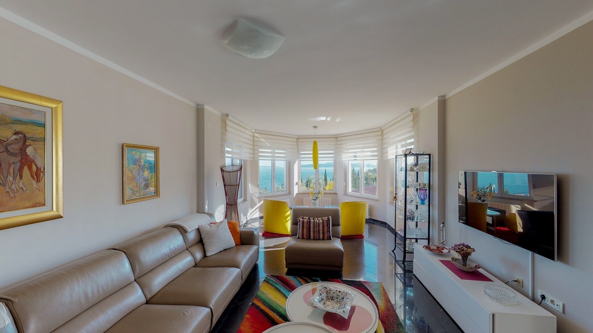 Superior Apartment | Living area | 90-cm LCD TV with satellite channels