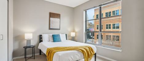 2 bedrooms, iron/ironing board, WiFi, bed sheets