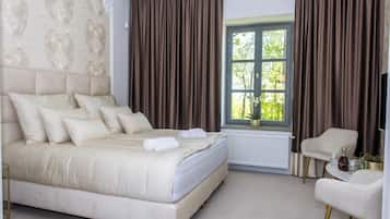 Literie de qualité supérieure, matelas Select Comfort, minibar