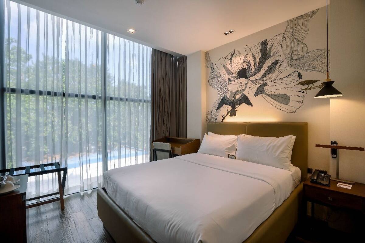 Kamer, 1 queensize bed | Uitzicht vanuit de kamer