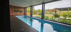 Indoor pool, a heated pool