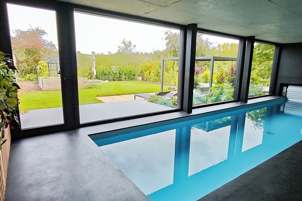 Indoor pool, a heated pool