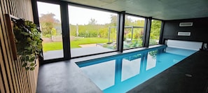 Indoor pool, a heated pool