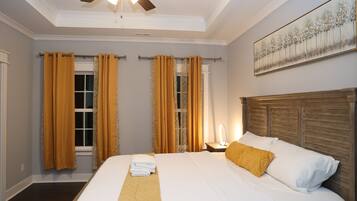 3 bedrooms, iron/ironing board, travel cot, WiFi