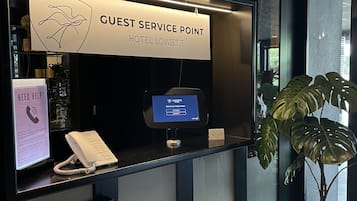 Check-in/check-out kiosk