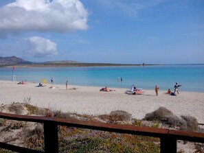 在海灘附近、白沙、海灘接駁車、太陽傘