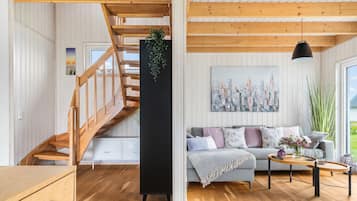 Fernseher, Kamin, Videothek